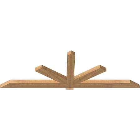 Ekena Millwork Kennewick Timber Gable Bracket, Western Red Cedar, 108"W x 36"H x 3 1/2"D x 5 1/2"F, 8/12 Pitch GBW108X36X0406KEN00SWR